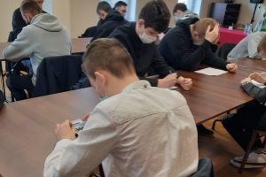 Próbny pisemny egzamin czeladniczy dla uczniów klas trzecich - 14.02.2022 r.