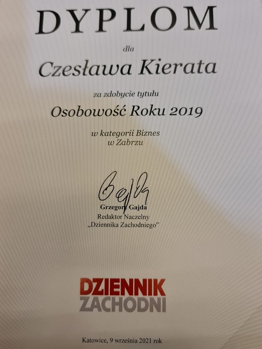 Czesław Kierat Osobowością Roku