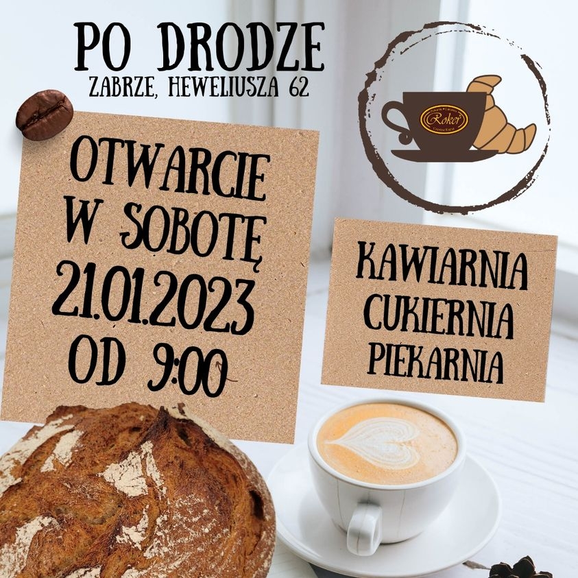 Już w sobotę otwarcie kawiarnio-cukiernio-piekarni PO DRODZE